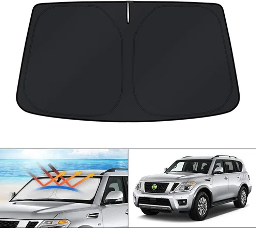 Miniatura 69 de KUST - Parasol plegable para parabrisas para Ford Ranger, accesorios 2019-2025 2026, parasol personalizado para ventana, protector solar plegable