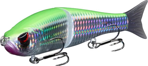 Miniatura 10 de Señuelos Bassdash SwimShad Glide articulados Swimbait Lubina Cachorro Salmón Trucha Almizclado Señuelo de Pesca Bajo Largemouth