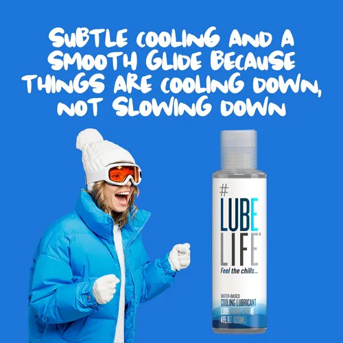 Miniatura 6 de LubeLife Lubricante refrescante a base de agua, lubricante de calentamiento personal para hombres, mujeres y parejas, no mancha, 4 onzas líquidas