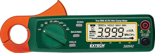 Miniatura 10 de Extech MA445 400A True RMS AC/DC Medidor de Pinza con Detector NCV, Apertura de Mordaza de 1.2 pulgadas, Pantalla Doble Retroiluminada, Multímetro