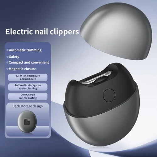 Miniatura 6 de Cortaúñas eléctrico automático 3 en 1, recortador de uñas automático con luz y almacenamiento de restos de uñas, cortaúñas eléctrico para personas