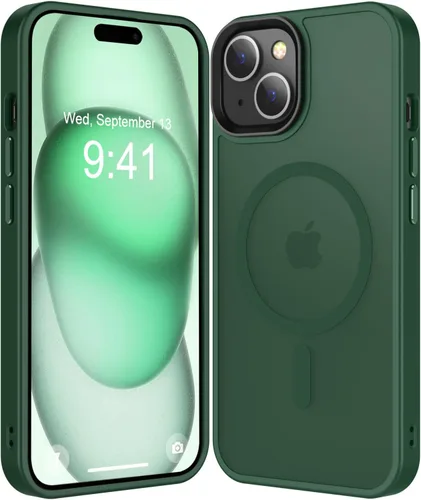 Miniatura 161 de Fuerte magnético para iPhone 11, compatible con Magsafe, [resistente a caídas de 13 pies] Funda trasera translúcida mate con sensación de piel