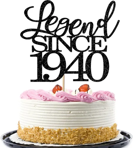 Miniatura 45 de Legend since 1973 - Decoración para pastel de cumpleaños número 53, decoración de pastel de feliz cumpleaños para hombres y mujeres de 53 años