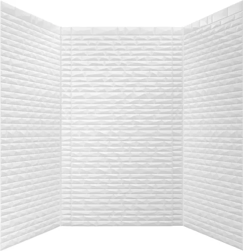 From Plain To Beautiful In Hours Vista - Paneles de pared para bañera y ducha Surround - Blanco brillante