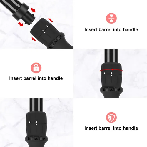 Miniatura 6 de Diamante Turmalina cerámica PARWIN Pro Black 7-en-1 Rolo Hierro, visualización LCD Guante protector de calor y bolsa de viaje, 7 barriles Negro