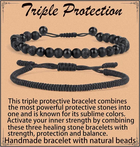 Miniatura 41 de LPBeads Pulsera de piedra natural hecha a mano de tamaño ajustable
