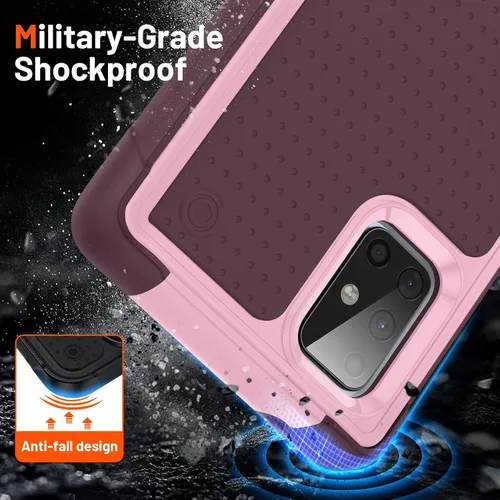 Miniatura 362 de Jeylly Compatible con Samsung Galaxy A22 5G Funda, Funda Samsung A22 5G con 2pcs protectores de pantalla de vidrio templado