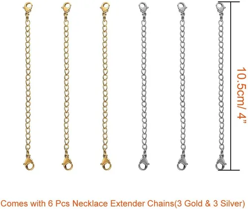 Miniatura 3 de Paxcoo 36 Gargantillas negras, con cadena extensible para mujer o niña.