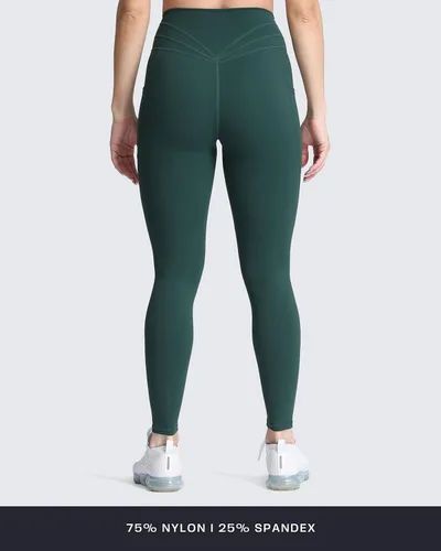 Miniatura 27 de Aoxjox Trinity - Pantalones de yoga de cintura alta con bolsillos para mujer, control de abdomen, cintura cruzada, leggings de entrenamiento suaves