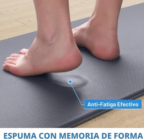 Miniatura 7 de StepRite Tapetes de cocina, 2 tapetes acolchados, antifatiga, para piso, de escritorio, antideslizante, impermeables, oficina, alfombras de 17.3 x