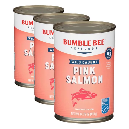 Miniatura 12 de Bumble Bee Prime Atlantic Salmon, lata de 5 onzas - Salmón Premium - 24g de proteína por porción - Sin Gluten y Kosher