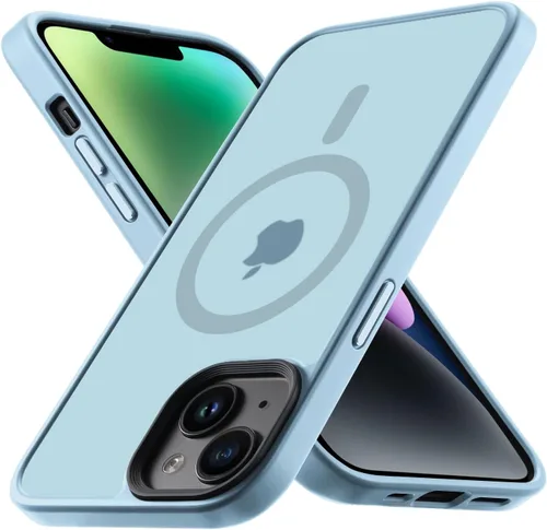 Miniatura 6 de Yriklso Funda para iPhone 13/iPhone14, compatible con MagSafe, a prueba de golpes, magnética 13, protección contra caídas de grado militar, funda