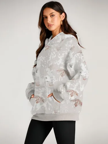 Miniatura 57 de Trendy Queen - Sudaderas extragrandes con capucha para mujer, suéteres de manga larga, sin botones, de vellón, de otoño, ropa de invierno
