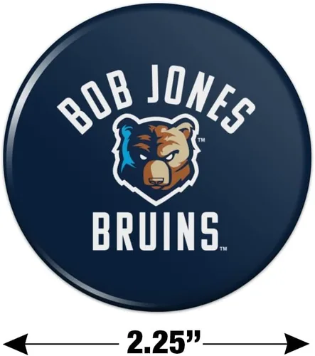 Miniatura 3 de Bob Jones University Bruins Logo Kitchen Refrigerator Locker Button Magnet - 2.25" Diameter