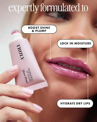 Miniatura 3 de Truly Beauty Hydrating Lip Gloss High Shine & Tinted, Infused with Hyaluronic Acid, Jojoba Oil & Shea Butter