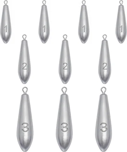 Miniatura 16 de Pesas de pesca Drop Shot Sinkers para pesca de agua dulce en agua salada