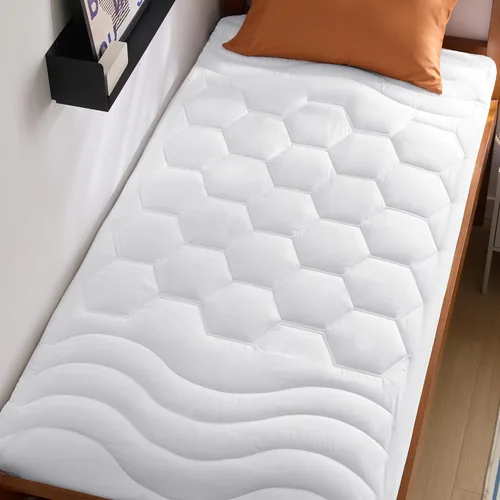 Miniatura 34 de Bedsure Protector de colchón beige individual XL – Cubrecolchón suave para dormitorio universitario, protector de cama individual extra largo