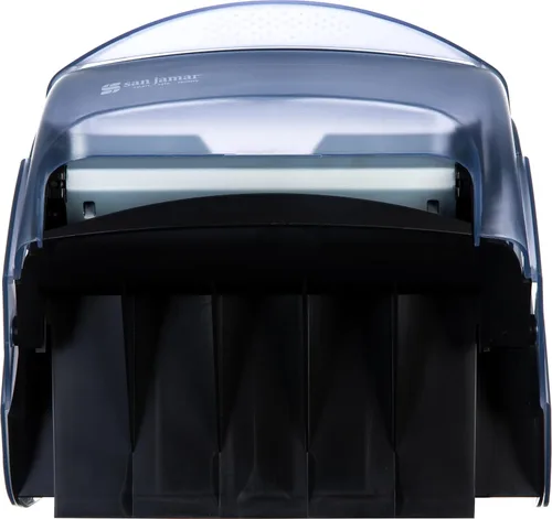 Miniatura 8 de San Jamar Ecologic Integra - Dispensador de toallas de papel de plástico reciclado, capacidad de rollo universal, dispensador de pared con cero Negro