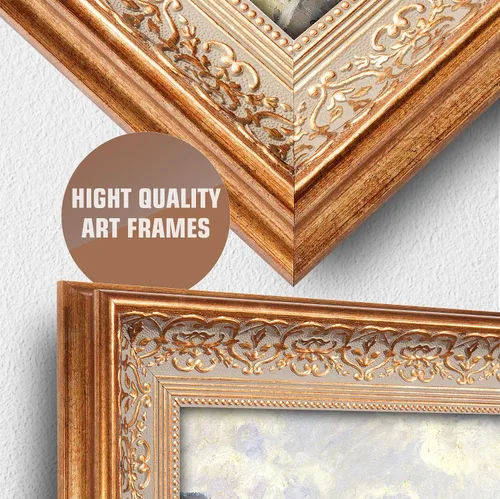 Miniatura 312 de A&T ARTWORK Campo de trigo con cipreses de Van Gogh Las reproducciones de arte clásico mundial, impresiones en lienzo giclée para decoración