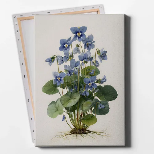Iris Flower Wall Art Elegant Canvas Purple Vintage Botanical Prints Watercolor Floral Pictures Blue and Green Artwork Iris Art Print Retro