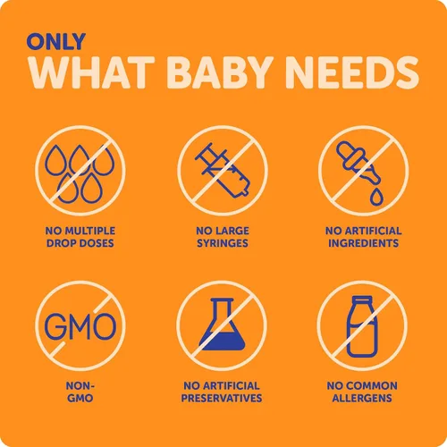 Miniatura 7 de Ddrops® Vitaminas líquidas orgánicas para bebés A&D gotas para bebés, 60 gotas. Apoya la salud ocular de los bebés, el desarrollo óseo y la función