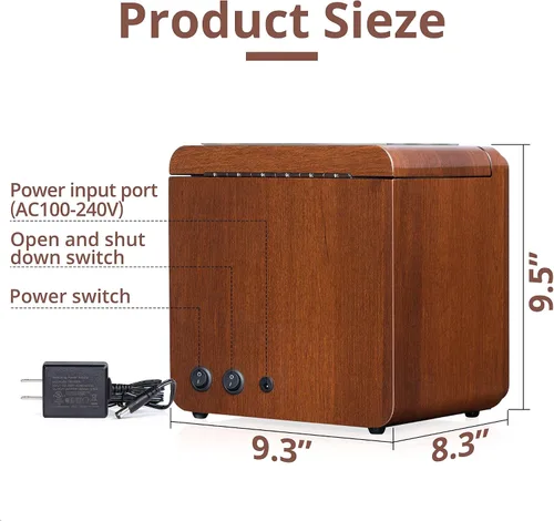 Miniatura 6 de Automatic Watch Winder, Luxury Walnut Watch Winder for Rolex with Quiet Motor and Adjustable Upgraded Watch Pillows, AC Adapter Watch Winder Box for
