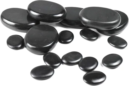 Miniatura 5 de Juego de 16 piedras de masaje caliente grandes, piedras naturales de lava para aliviar el dolor de SPA 8868