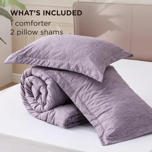 Miniatura 151 de Bedsure Juego de edredón Twin/Twin XL, ropa de cama suave beige para todas las estaciones, juego de cama teñido catiónico, 2 piezas, 1 edredón