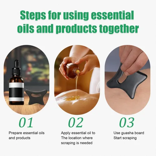 Miniatura 6 de Body Gua Sha Tool Large Natural Bian Stone Handle Guasha Scraping, Muscle Scraper Tool for Soft Tissue, Manual Anti-Cellulite Sculpting Board for