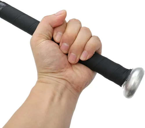 Miniatura 8 de Juego de béisbol – Bate de aleación de aluminio de 25 pulgadas, guante de PVC de 10.5 pulgadas, pelota – Kit para jóvenes Negro