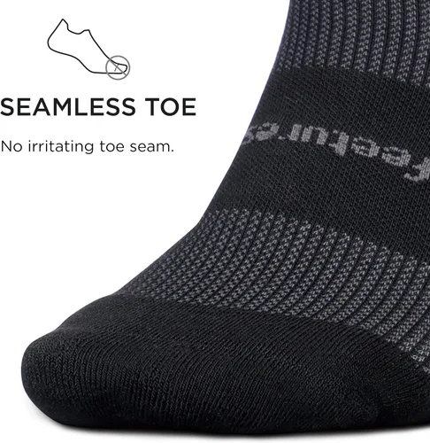 Miniatura 3 de Feetures Calcetines tobilleros de alto rendimiento Max Cushion Calcetines invisibles para mujeres y hombres con lengüeta en el talón (1 par)