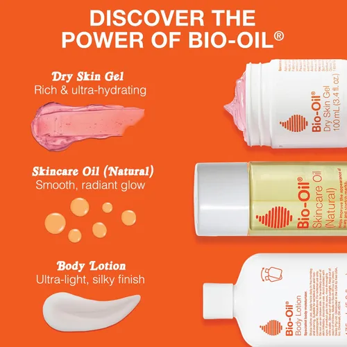 Miniatura 9 de Bio-Oil Suero de aceite natural para el cuidado de la piel, hidratante facial y corporal con manzanilla, rosa mosqueta y aceite de lavanda