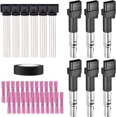 Miniatura 29 de Juego de 4 bobinas de encendido y conector hembra arnés de enchufe compatible con Infiniti Frontier Altima Versa Sentra NV200 Rogue FX50 QX60 QX70