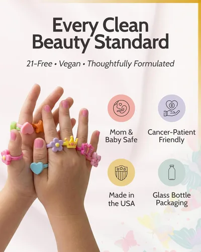 Miniatura 3 de karma organic Juego de esmaltes de uñas no tóxicos para niños, esmalte de uñas certificado para niñas, vegano y seguro para niños, juego de regalo
