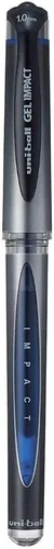 Uniball Uni-Ball UM-153S Gel Impact - Bolígrafo de gel de 0.039 pulgadas, cuerpo elegante y ligero, tinta ultra suave, tinta azul, paquete de 1