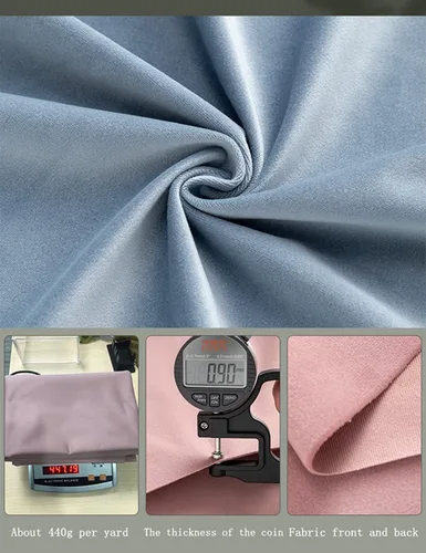 Miniatura 5 de TinaKim Tela de Terciopelo para Tapicería de Sofá, Material para Funda de Almohada y Funda de Silla, Reparación DIY (Negro, 2 Yardas)