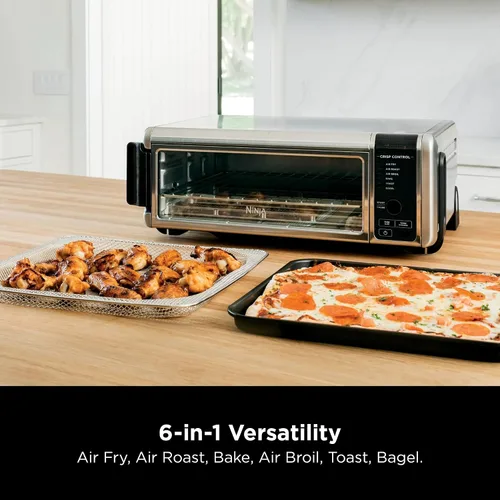Miniatura 3 de Ninja SP080 Foodi - Horno de encimera digital con función 6 en 1, capacidad abatible y lejos para espacio de almacenamiento, con cesta de freír