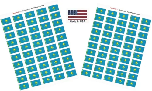 Miniatura 263 de 100 calcomanías de la bandera de Alaska; 1.5" x 1" hechas en Estados Unidos, calcomanías autoadhesivas de la bandera del estado para álbumes