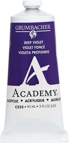 Miniatura 9 de Grumbacher Academy - Pintura acrílica, brillo, tubo de metal de 3.0 fl oz/3 onzas, tono azul cobalto
