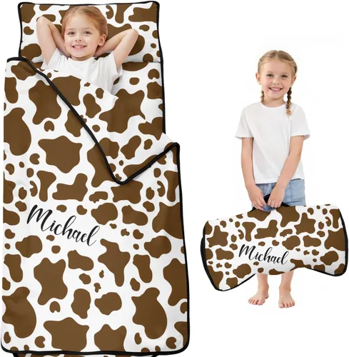 Miniatura 7 de Juego de alfombrillas personalizadas para siesta de autos de dibujos animados con nombre, saco de dormir para niños, colchón de cama para niños