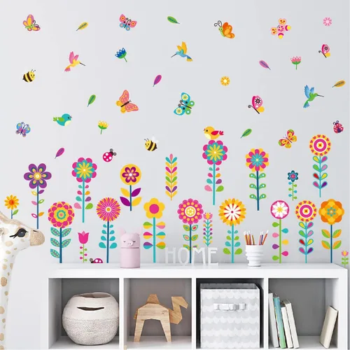 Miniatura 17 de Calcomanías de pared de estrellas coloridas para dormitorio de niños y niñas, calcomanías de pared de estrellas extraíbles de tamaño mixto