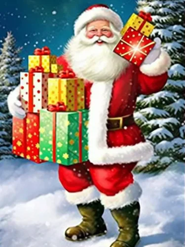 Miniatura 10 de VAIIEYO Kits de arte de diamantes para adultos, Papá Noel, kit de arte de diamantes 5D para principiantes, Navidad, pintura de bricolaje