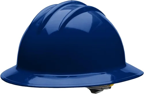 Miniatura 9 de Bullard Casco de seguridad de ala completa de 3 costillas con suspensión de trinquete de 4 puntos y almohadilla de algodón para cejas Verde bosque