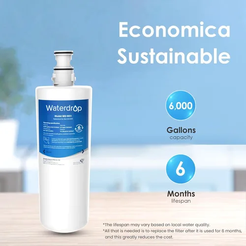 Miniatura 3 de Waterdrop 3US-AF01 Filtro de agua para fregadero, repuesto para Filtrete Standard 3US-AF01, 3US-AS01, Aqua-Pure AP Easy C-CS-FF, Whirlpool WHCF-SRC