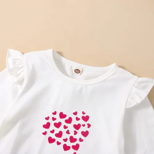 Miniatura 4 de Conjunto de camisetas de manga larga + pantalones acampanados de leopardo para otoño