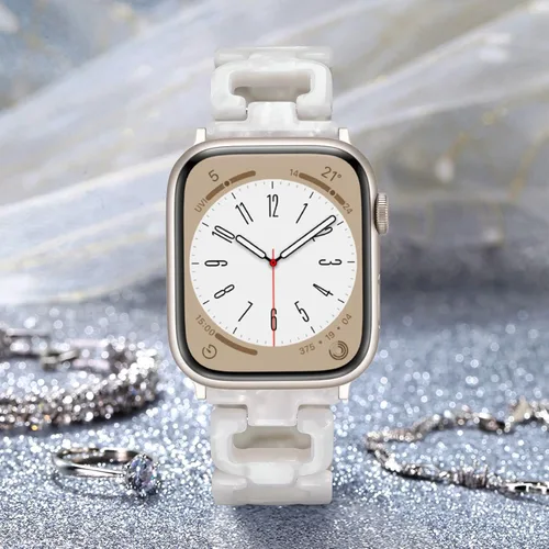 Miniatura 3 de Correa ligera de Apple Watch para Apple Watch, de resina en forma de D, compatible con hebilla de acero inoxidable para Apple Watch Ultra 2, 1