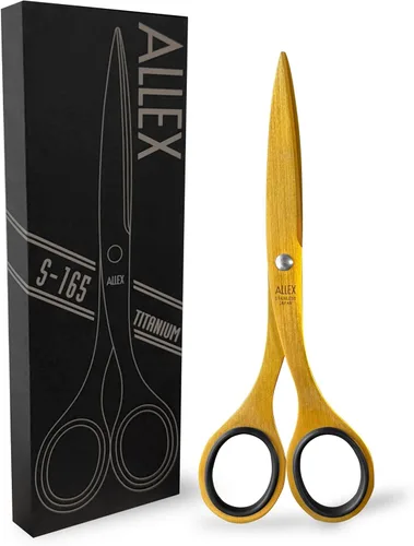 Miniatura 10 de ALLEX Tijeras japonesas de oficina de 7.8 pulgadas – Tijeras multiusos extra grandes para escritorio, hogar y uso escolar, diseño de acero 7.8" (Xl)