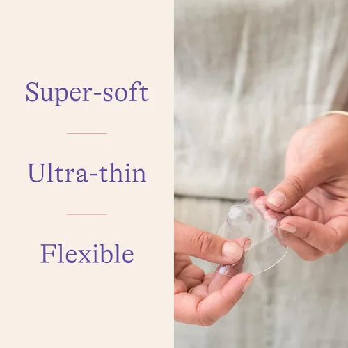 Miniatura 6 de Lansinoh Protectores de pezón de contacto para madres lactantes, protectores ultrafinos, suaves y flexibles de silicona de grado médico para pezones