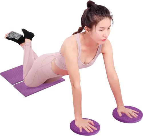Alfombrilla de yoga TPE para arrodillarse, almohadillas redondas y almohadilla cuadrada, cojín de asistencia de rodilla, portátil, codera, yoga,