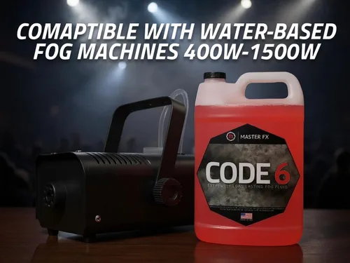 Miniatura 7 de Master FX Code 6 Fog Juice - Líquido a base de agua extremadamente duradero, de alto rendimiento, inodoro para máquinas de niebla de 400 a 1500 W